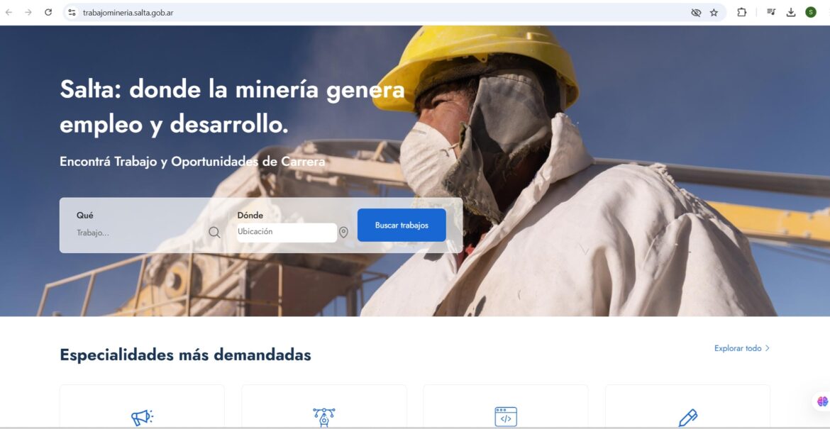 portal salta portal de empleo minero en Salta