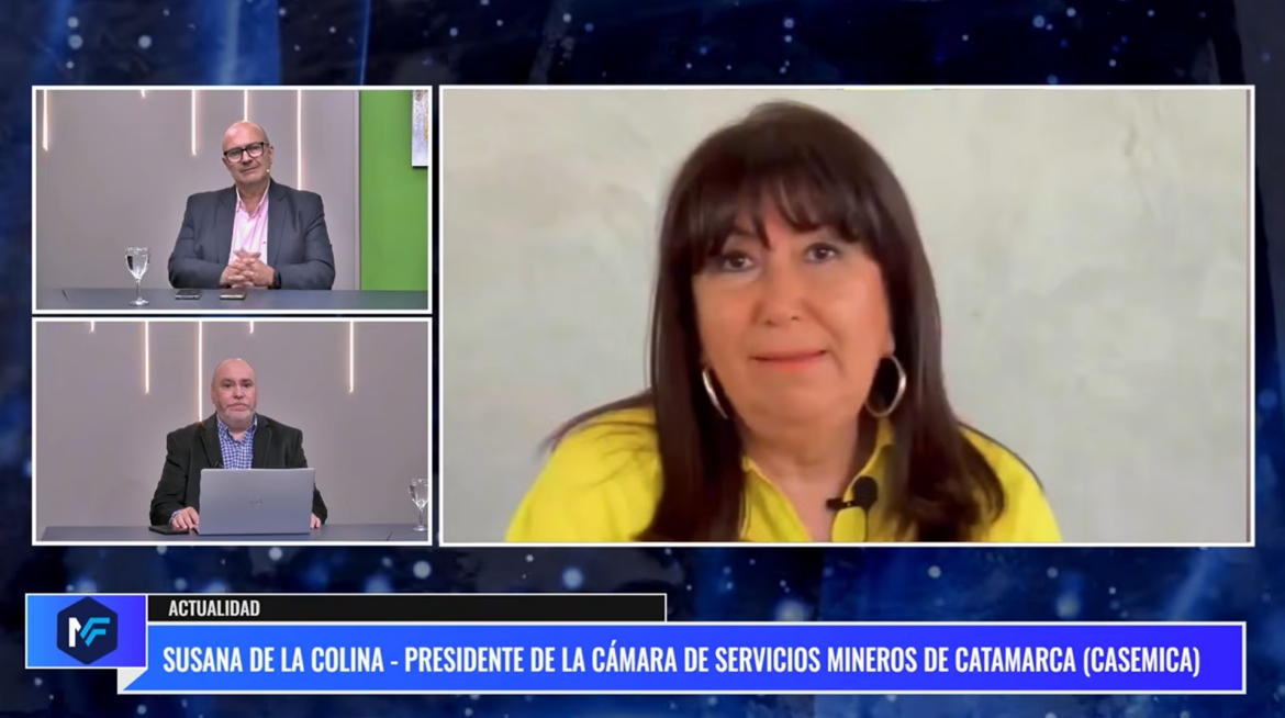 En el marco del programa de TV Minería Federal, la presidenta de la Cámara de Servicios Mineros y Energías Renovables, miembro de la CAPPROMIN, Susana de la Colina, destacó el rol que viene consolidando la institución como generadora de espacios de encuentro entre proveedores locales y empresas mineras.